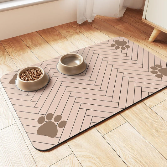 Milipet Diatomite Pet Feeding Mat - Absorbent Quick-Dry Surface