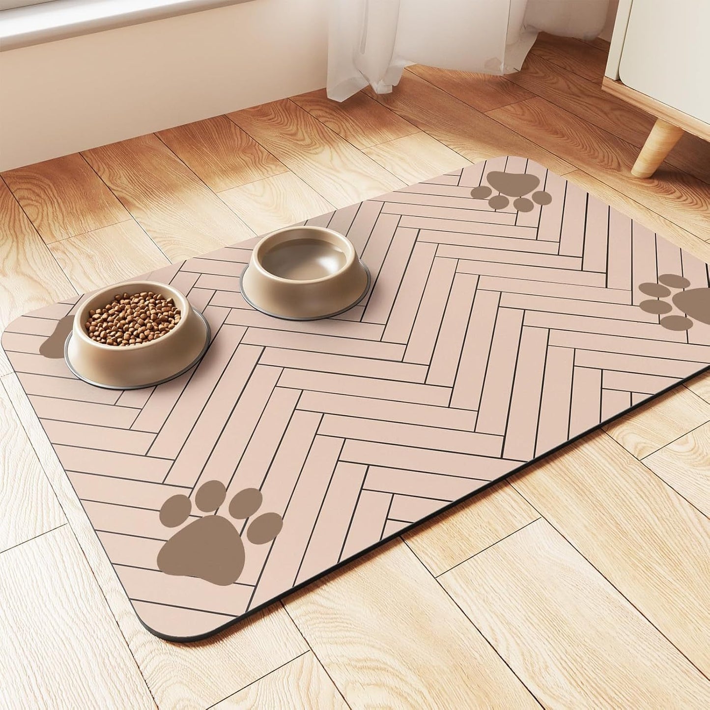 Milipet Diatomite Pet Feeding Mat - Absorbent Quick-Dry Surface