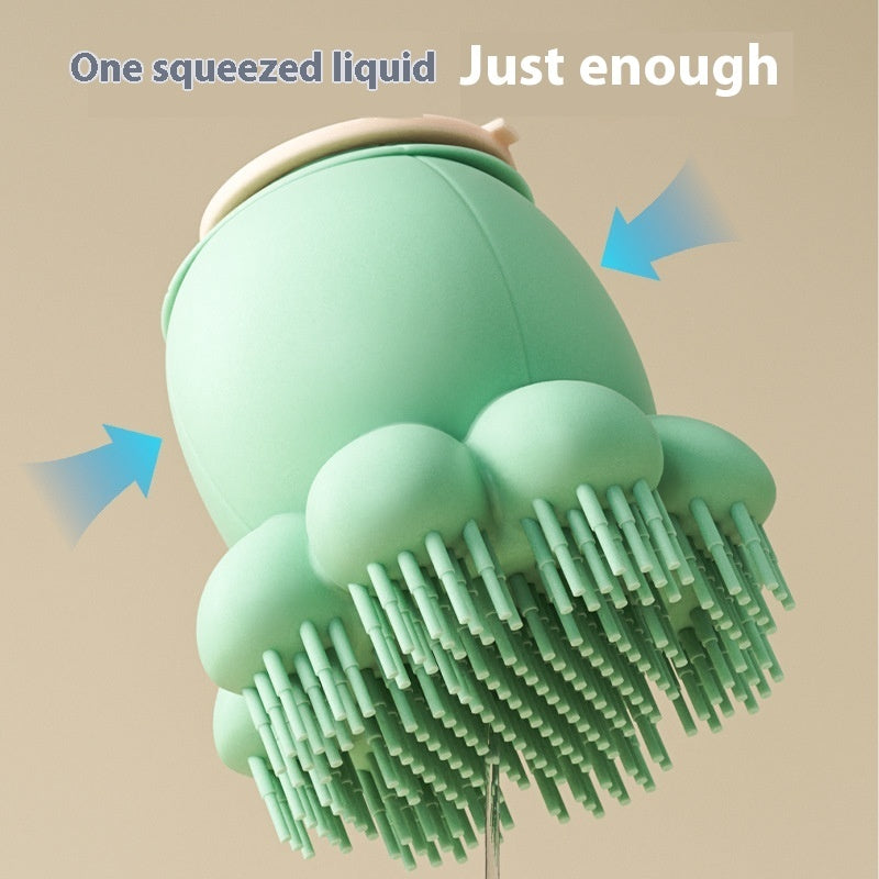 🛁 Pet Shower Brush – Silicone Bath & Massage Comb for Dogs & Cats 🐶🐱