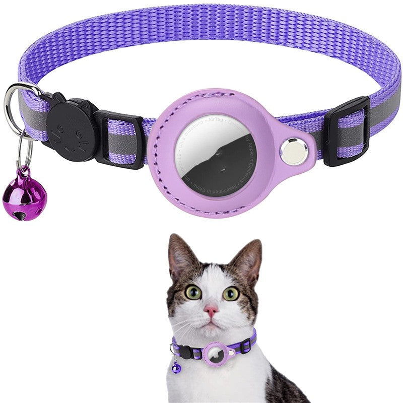Milipet Reflective AirTag Pet Collar - Adjustable Safety Bell