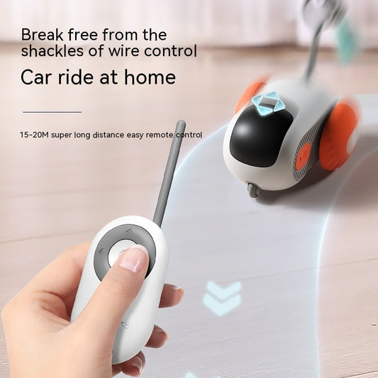 🚗 Smart Cat Car Toy – USB Rechargeable Interactive Toy for Cats & Small Dogs 🐱🐶
