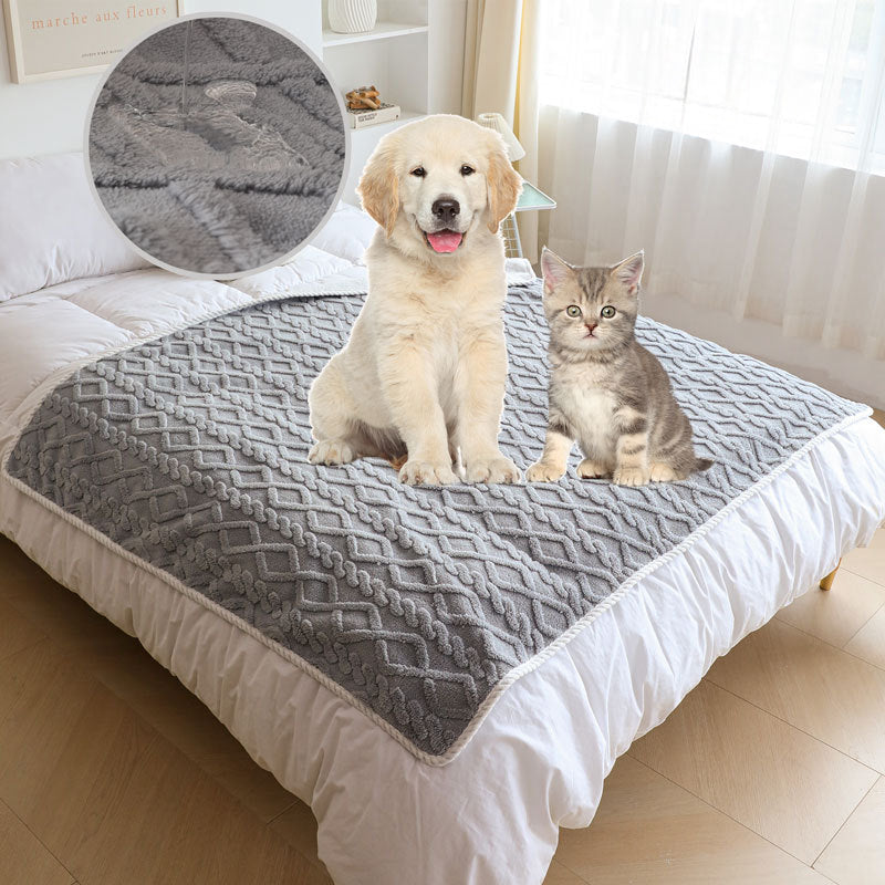 Milipet Waterproof Pet Blanket - Thick Washable Plush Throw