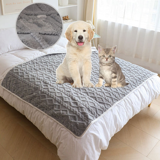 Milipet Waterproof Pet Blanket - Thick Washable Plush Throw