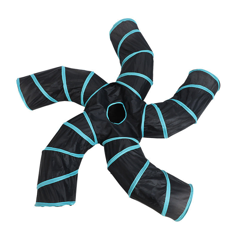 🌳 Tree Pattern Tunnel – Interactive Pet Toy for Cats, Kittens & Small Dogs 🐾