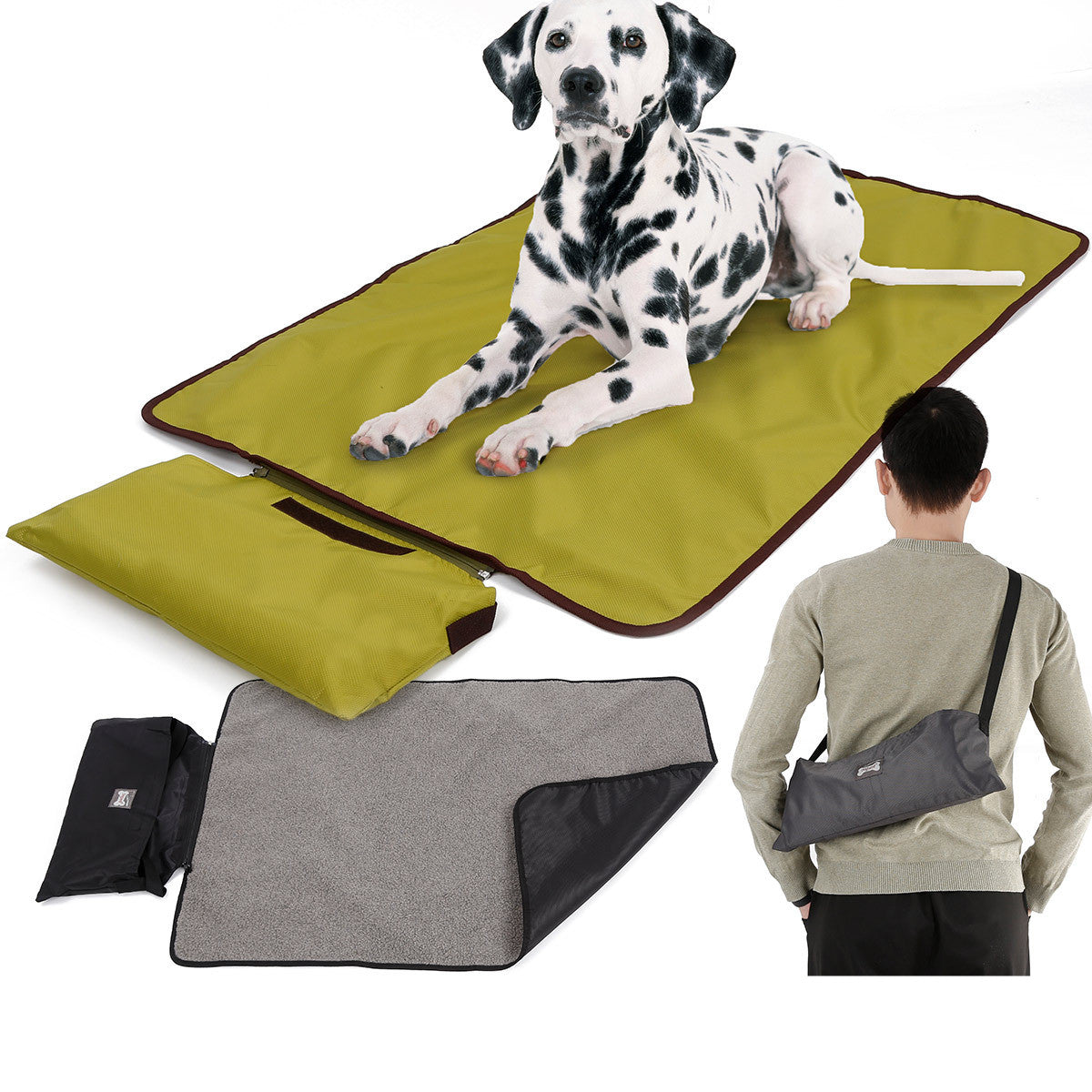 Milipet Portable Outdoor Pet Blanket - Waterproof Folding Travel Mat