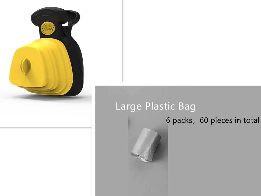 💩 Pet Dog Poop Bag Dispenser with Foldable Poop Scoop – Travel Cleaning Tool 🐶