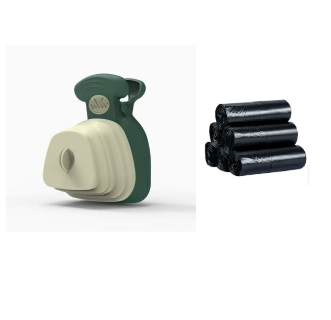 💩 Pet Dog Poop Bag Dispenser with Foldable Poop Scoop – Travel Cleaning Tool 🐶